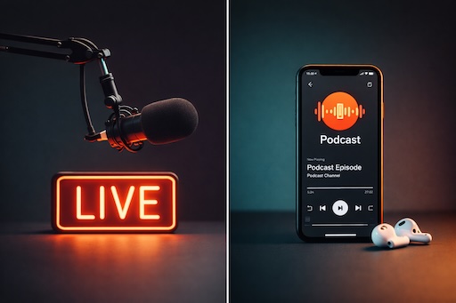 Podcast vs webradio : quelles différences ?